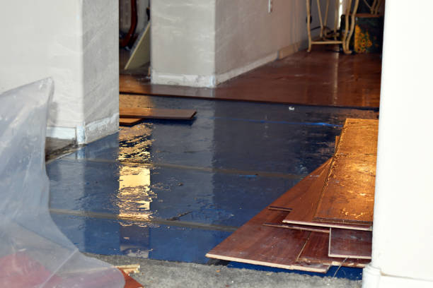Professional Sewage Cleanup technician working in Deep Water, WV